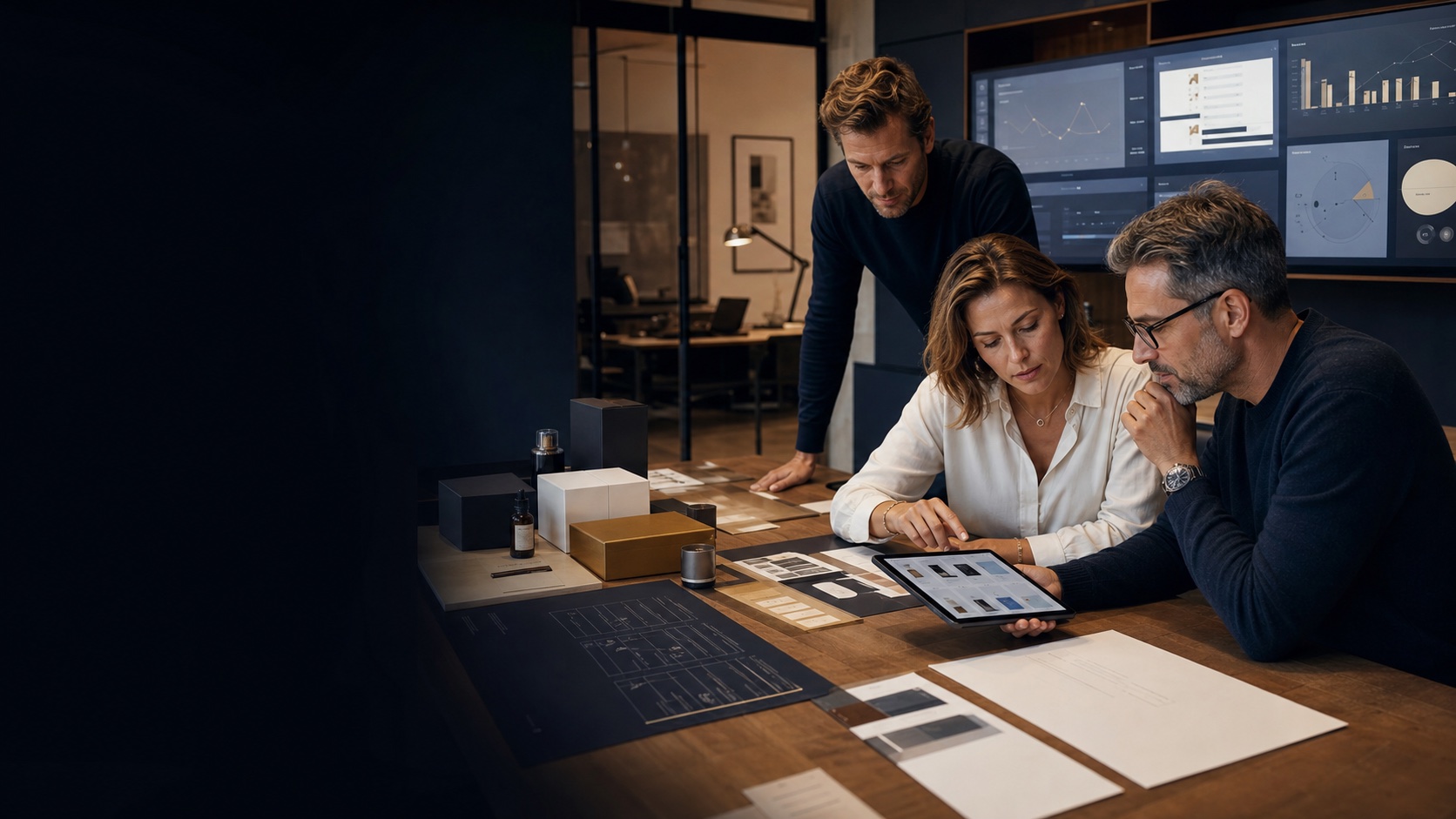 An executive ecommerce and technology team designing a digital initiative