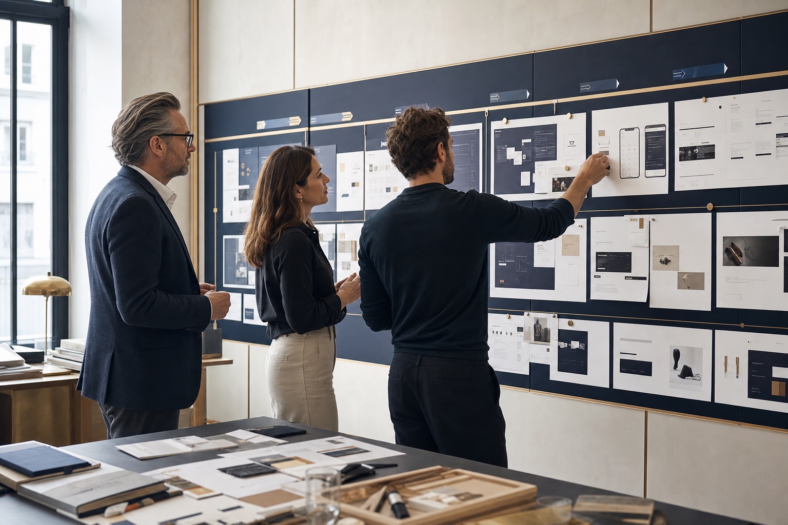 A European executive and project team designing an ecommerce initiative